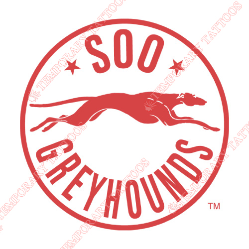 Sault Ste Marie Greyhounds Customize Temporary Tattoos Stickers NO.7394